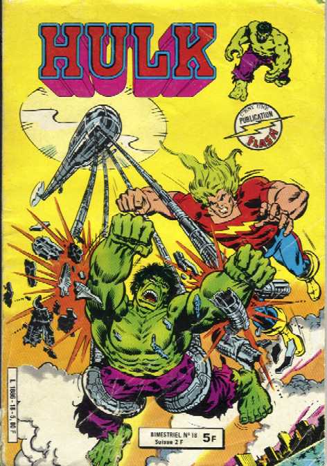 Scan de la Couverture Hulk Publication Flash n 18